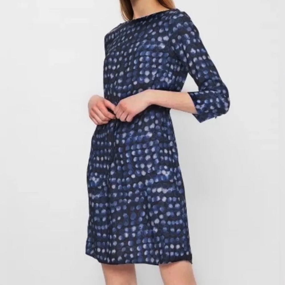 H&M Blue Wrap Tie Front Dress sz SMALL